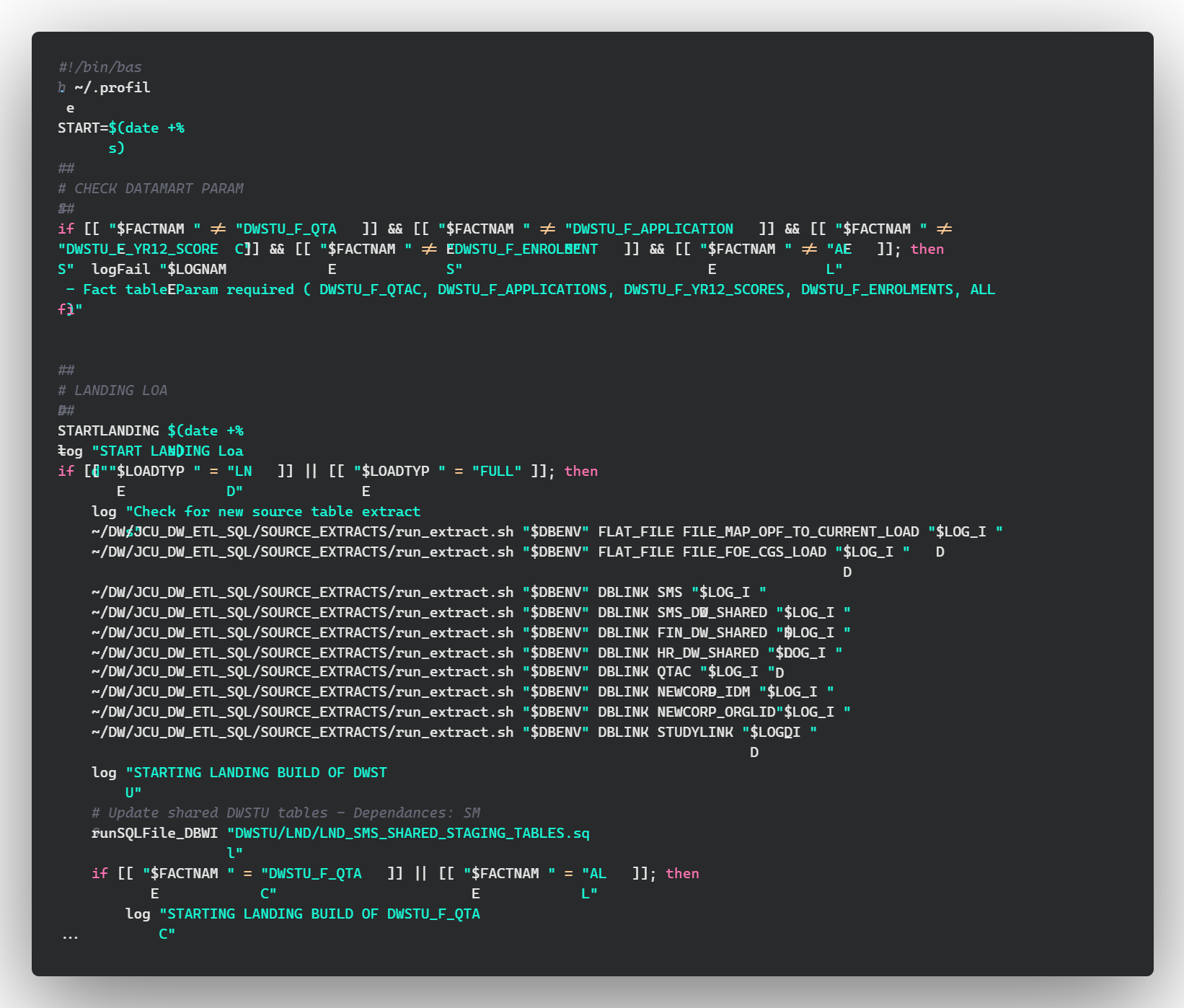 Shell script